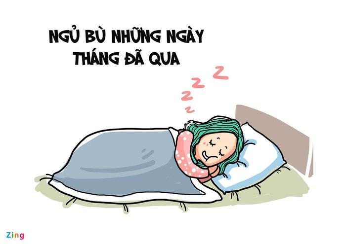 Với một số người, dịp Quốc khánh lại là cơ hội để họ ở nhà, ngủ bù cho những ngày tháng phải thức đêm, dậy sớm học hành, lao động...