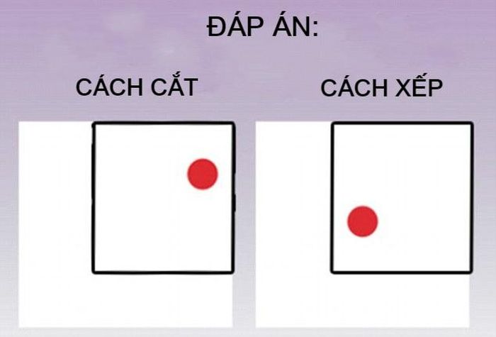Muốn làm được câu này, người chơi cần phá bỏ lối tư duy thông thường để có cách cắt ghép hợp lý.