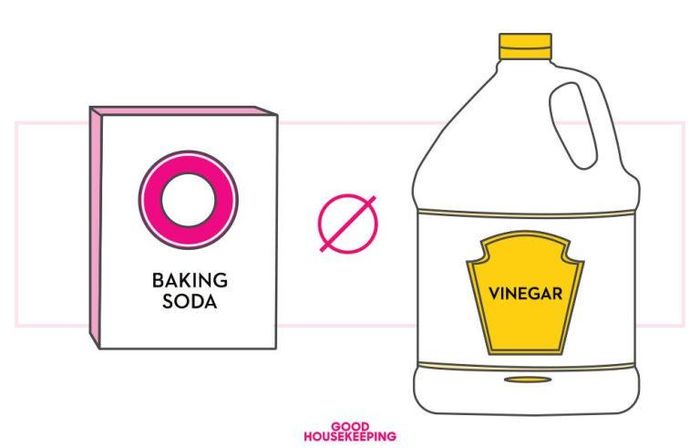 Bột baking soda và giấm là những chất tẩy rửa tự nhiên an toàn và thân thiện với các bà nội trợ. Tuy nhiên, tuyệt đối không được trộn hai sản phẩm này với nhau. Về cơ bản, baking soda và giấm đều có tính axit cao.