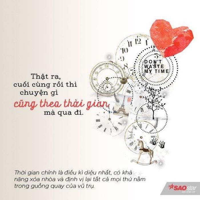 Giống như một vết mực bạn muốn gột rửa ngay lập tức mà không được, bẵng đi một thời gian nhìn lại không biết nó đã biến mất từ lúc nào.