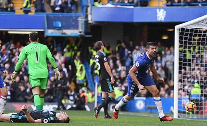  Diego Costa ghi bàn duy nhất cho Chelsea