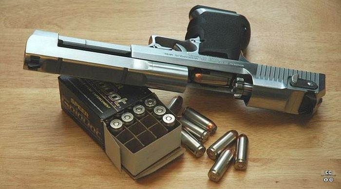 Tùy từng phiên bản mà cỡ đạn của khẩu súng lục Desert Eagle có thể từ 9 mm như các loại súng lục thông thường cho tới tận 12,7 mm. Tương tự với các loại đạn khác nhau là độ dài nòng súng khác nhau từ 152,2 mm cho tới 254 mm. Nguồn ảnh: Chosul.