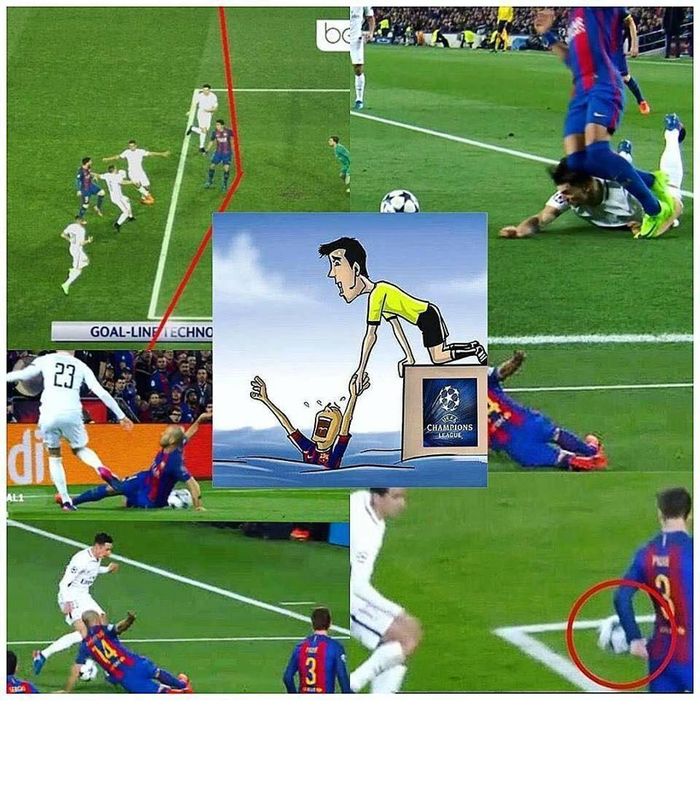 Với nhiều người là fan trung lập, họ cho rằng Barca may mắn khi thoát khỏi pha 11m do trọng tài bỏ qua lỗi để bóng chạm tay của Macherano. Nếu tình huống này được nhìn thấy và quả 11m được thổi chắc chắn người vào tứ kết sẽ là đại diện đến từ Pháp - PSG.