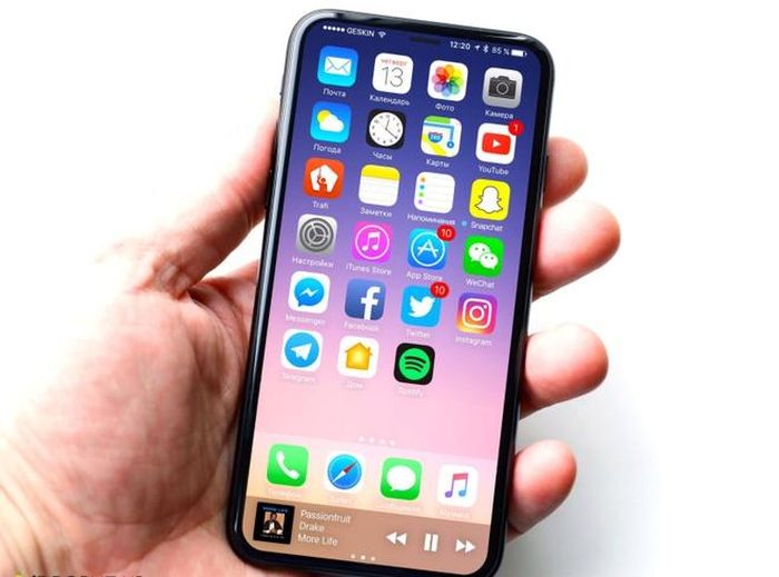 Ảnh dựng sản phẩm iPhone 8 dựa trên các tin đồn gần đây.