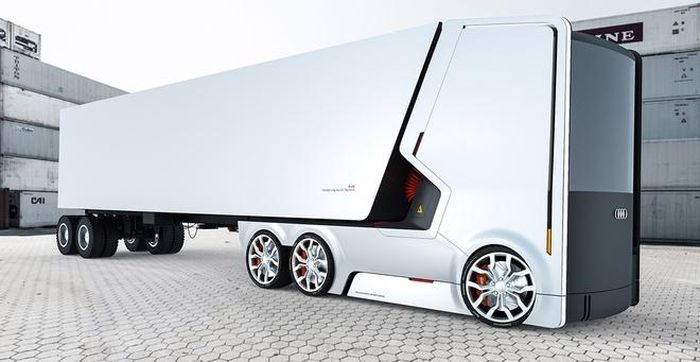 Phiên bản xe tải chạy điện của Audi. 