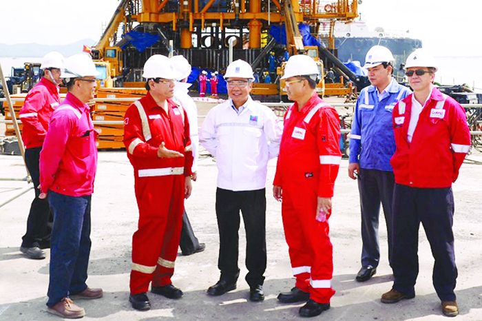 Lãnh đạo Tập đoàn Dầu khí Việt Nam và PVEP kiểm tra tình hình hoạt động dự án