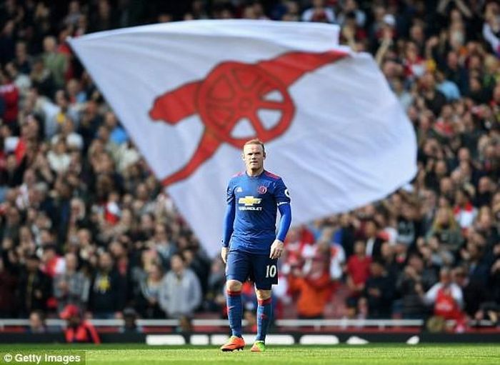 Rooney và các đồng đội vẫn chưa tìm được đường vào khung thành Arsenal.