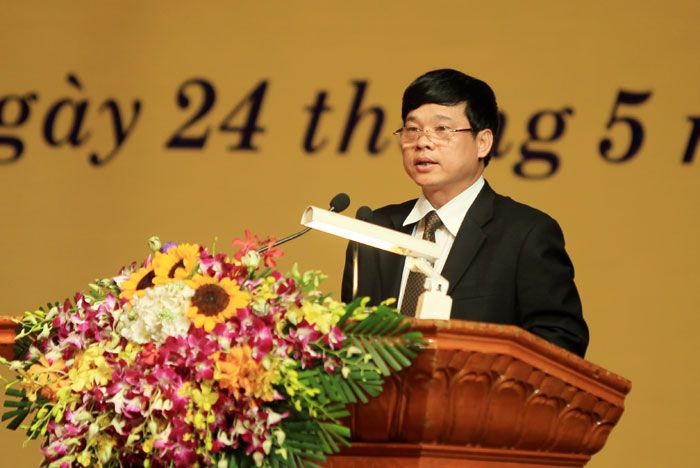 Phó Chủ tịch UBND TP Hà Nội Ngô Văn Quý phát biểu tại buổi lễ.