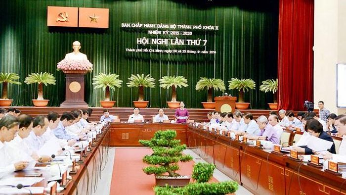 Trong sinh hoạt Đảng, Đảng bộ TPHCM luôn chấp hành nghiêm chỉnh nguyên tắc tập trung dân chủ. Ảnh: VIỆT DŨNG