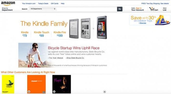 Sau thành công của phiên bản đầu tiên, gia đình Kindle chào đón thêm hai thành viên mới là Kindle Touch và Kindle Fire. Ảnh: Business Insider.