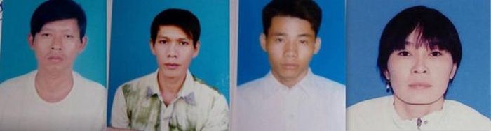 Cơ quan điều tra yêu cầu Hải, Khoa, Phụng, Hồng đến để làm rõ những khuất tất trong việc mua bán căn nhà nói trên. Ảnh: Công an cung cấp.