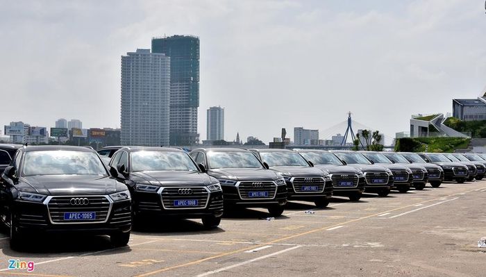  Audi Việt Nam nhập 319 ôtô hạng sang để phục vụ di chuyển cho các đại biểu sẽ đến Việt Nam tham dự APEC 2017. 