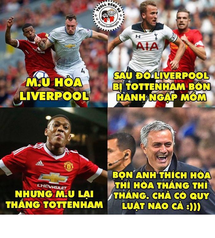Sau trận đấu giữa M.U và Tottenham, HLV Mourinho khẳng định chẳng có bất cứ quy tắc bắc cầu nào tồn tại trong bóng đá, đặc biệt là khi ông còn cầm quân.