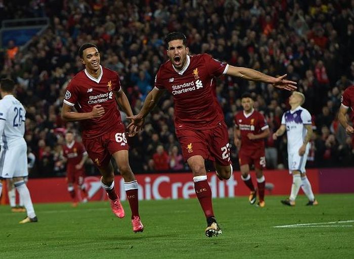 Tuy nhiên, cổ động viên Liverpool không phải chờ đợi quá lâu để chứng kiến đội nhà có được bàn thắng thứ 2. Phút 64, từ pha phối hợp bật nhả với James Milner, Emre Can tung ra cú dứt điểm ngay sát vạch cấm địa để hạ gục thủ thành Jasmin Handanovic .