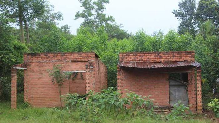 Nhà cửa, ruộng vườn hoang hóa do 'sốt đất'. Ảnh Đình Du