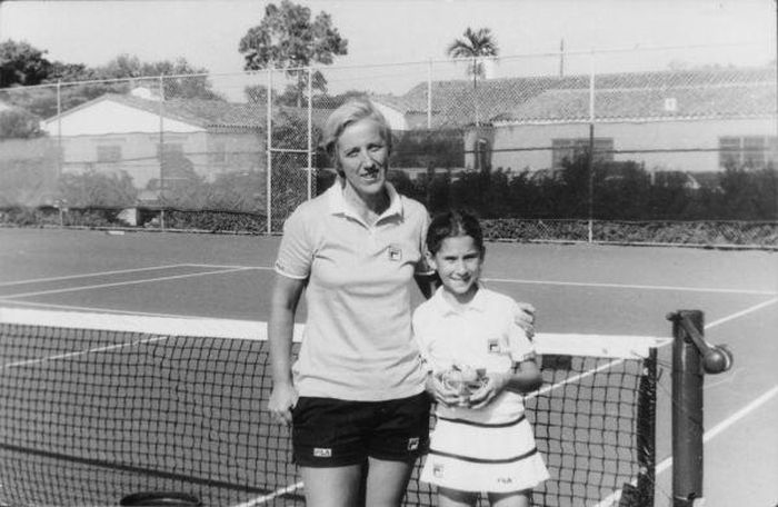 Monica Seles và HLV Jelena Gencic. Ảnh: Getty Images.
