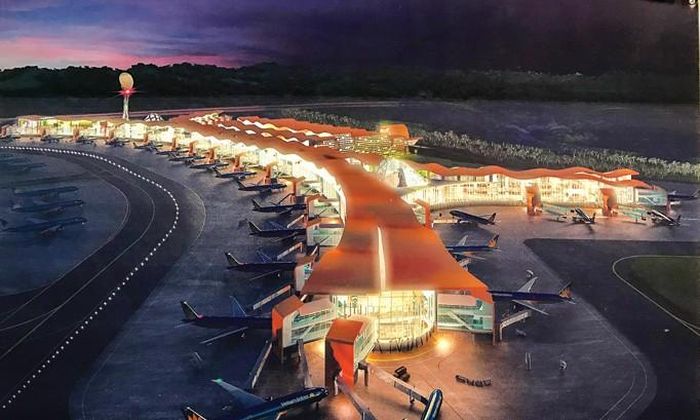 Bản thiết kế sân bay Long Thành. Ảnh H.V.