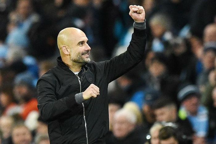 HLV Pep Guardiola lại tiếp tục được ăn mừng chiến thắng. Ảnh: Getty Images 