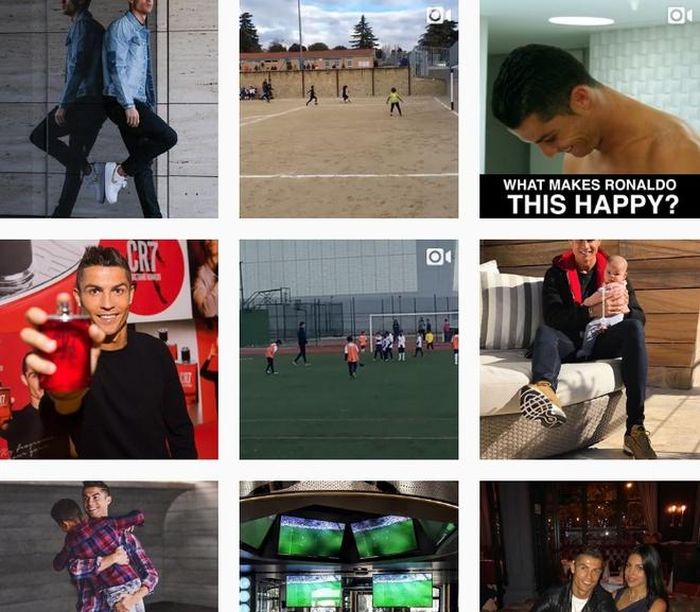 Instagram của Ronaldo gần đây đăng toàn hình ảnh rất nhàn hạ.
