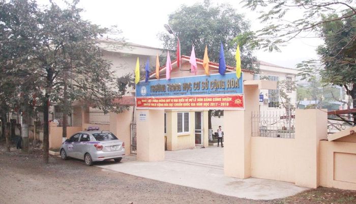 Trường THCS xã Cộng Hòa, huyện Quốc Oai. Ảnh: Lâm Nguyễn