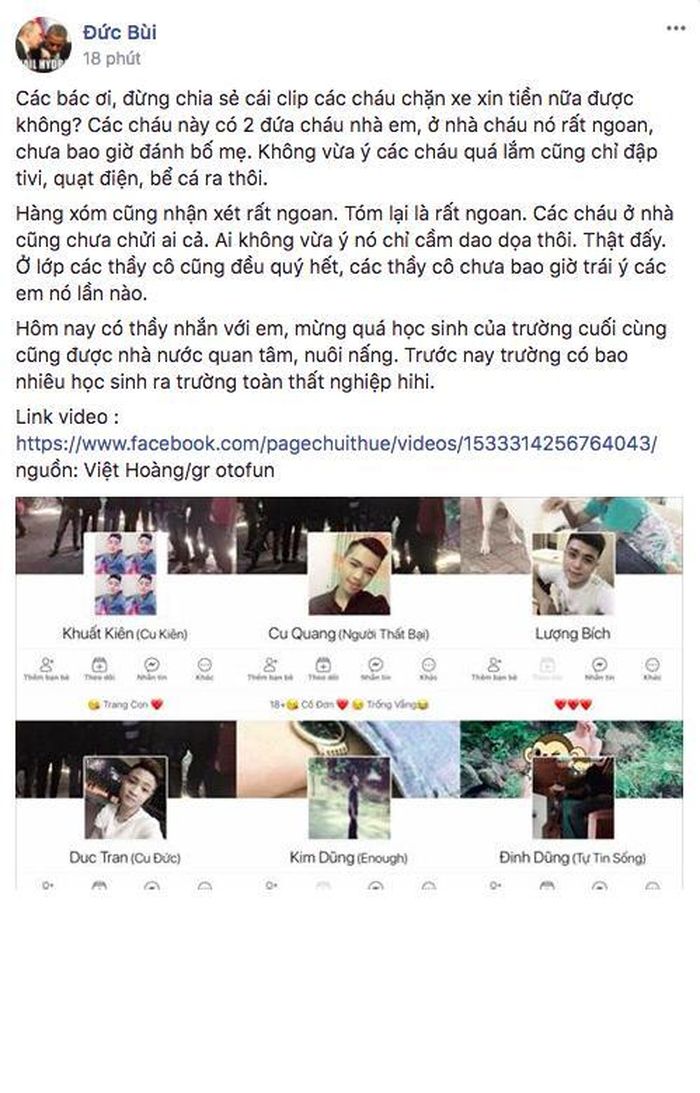 Có rất nhiều thành viên đã cất công tìm hiểu trang cá nhân của nhóm thanh niên trên, cùng với đó chế ảnh khi mặc áo tù với hành vi chặn xe cướp tiền trên cao tốc IC8. Cùng với đó là những chia sẻ đầy hài hước về đoạn clip đang gây bão này.