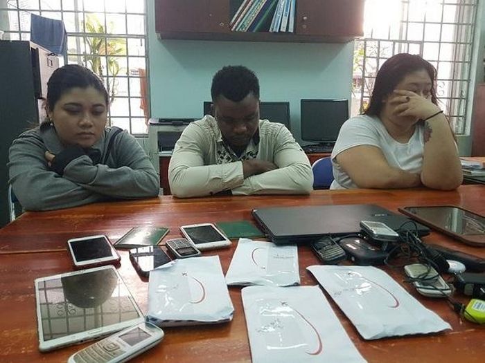Các đối tượng bị bắt giữ