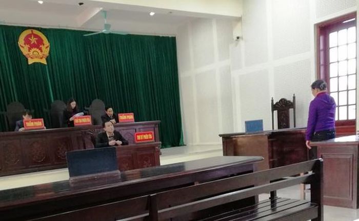 Phiên tòa phúc thẩm xét xử bị cáo Trần Thị Tâm. Ảnh: Khánh An
