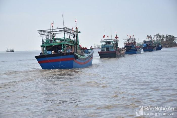 Ngư dân Nghệ An yên tâm vươn khơi bám biển dài ngày trên những con tàu công suất lớn. Ảnh: Xuân Hoàng