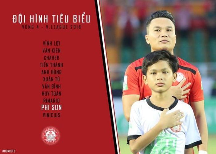 Phi Sơn trong màu áo CLB TP HCM. Ảnh: FBNV