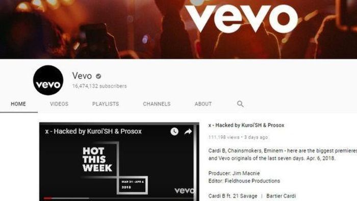 Hacker để lại thông tin, tự nhận mình là Prosox và Kuroi'sh.