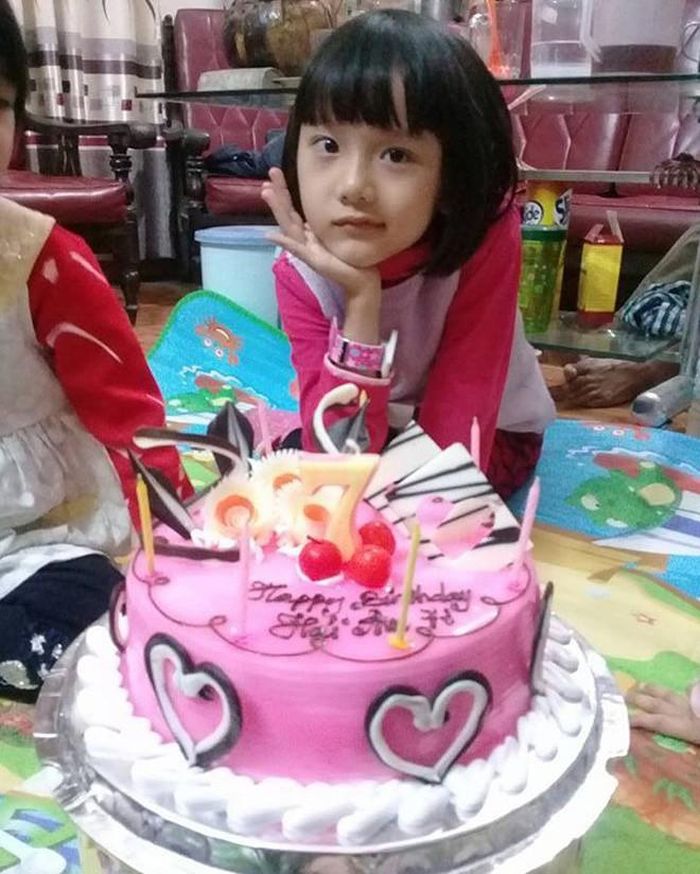 Sinh nhật bé Hải An lúc tròn 7 tuổi.