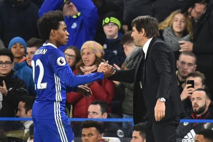  Ngay sau trận chung kết FA Cup vừa qua, Willian đã gây sức ép lên BLĐ Chelsea rằng anh sẽ rời đi ngay trong kỳ chuyển nhượng hè năm nay nếu Antonio Conte còn tại vị. Thông tin này đã được kênh thể thao Sky Sports xác nhận. Việc giúp Chelsea đăng quang FA Cup nhiều khả năng sẽ kéo dài thời gian tại vị của HLV Conte và đó cũng sẽ là cơ hội để Mourinho đưa cậu học trò cưng đến Old Trafford như cách từng làm với Matic. 