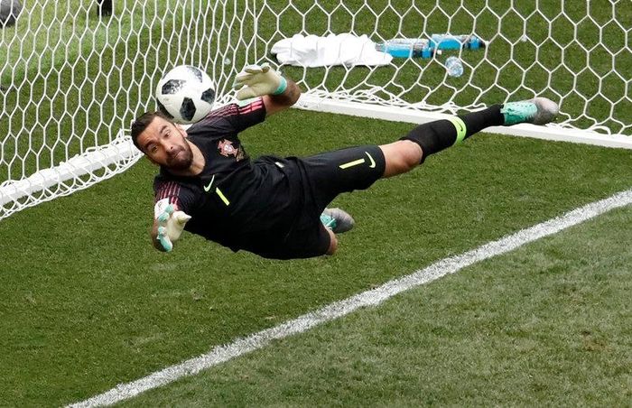 Thủ thành Rui Patricio chơi rất hay trước Morocco. Người gác đền Bồ Đào Nha có 4 pha cứu thua.