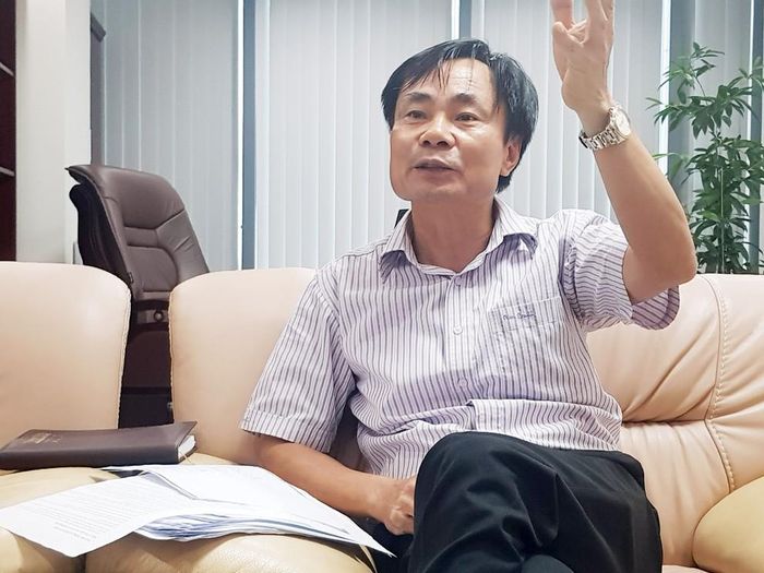 Ông Ngô Quốc Doanh, Phó tổng giám đốc Công ty cổ phần đầu tư bất động sản Hapulico tại buổi trao đổi với PV Tiền Phong về những phản ánh của cư dân.