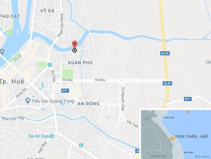 Khu vực xảy ra vụ cháy nhà khiến một người tử vong. Ảnh: Google Maps.