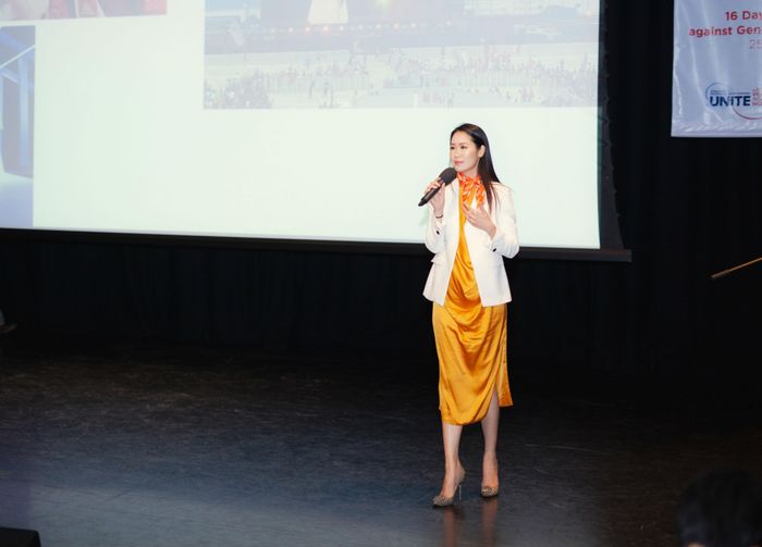 Dương Thùy Linh làm diễn giả sự kiện "Lên tiếng vì bình đẳng giới"