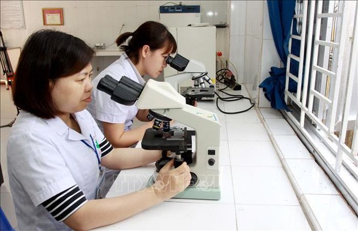Thực hiện Nghị quyết số 18 - NQ/TW, ngành Y tế Thái Bình đã giảm 9 đơn vị. Ảnh: Thế Duyệt/TTXVN