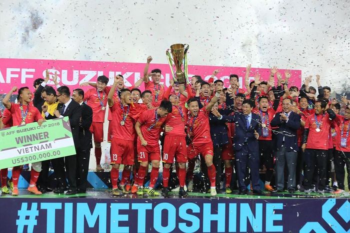 Đỉnh cao của bóng đá Việt Nam trong năm 2018. Ảnh: Như Ý