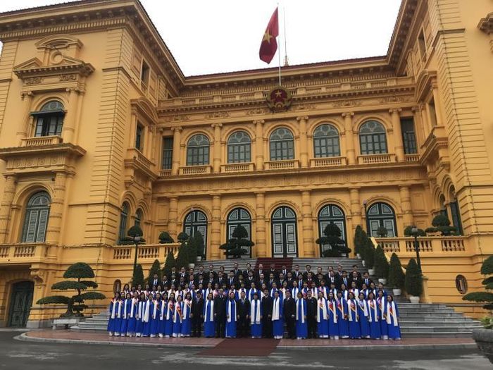 Tổng công ty May 10 quyết tâm phấn đấu xây dựng thương hiệu May 10 ra thế giới. Ảnh: Hằng Trần/BNEWS/TTXVN