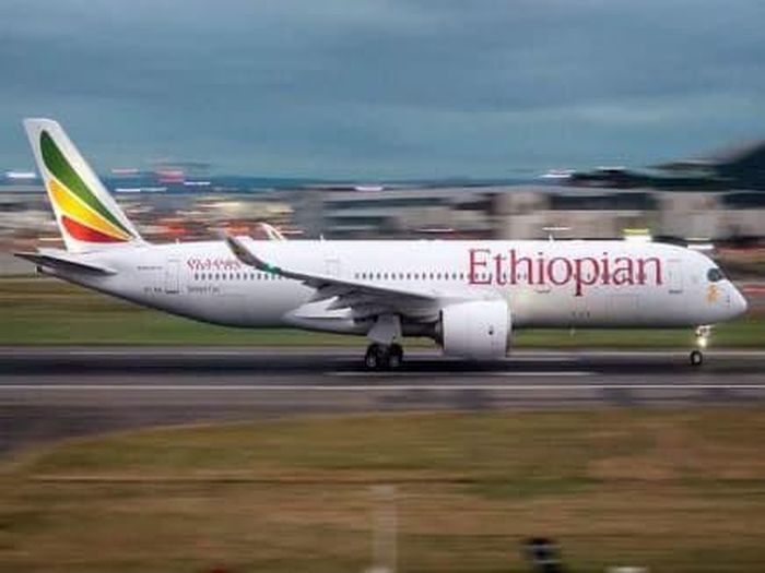 Hình ảnh chiếc Boeing 737 Max của hãng hàng không Ethiopia Airlines