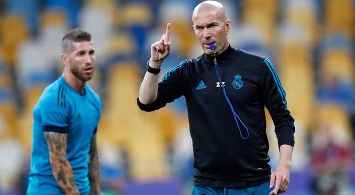 Zidane trở lại Real trên cương vị HLV sau 10 tháng tính từ ngày từ chức. Ảnh: Getty Images.