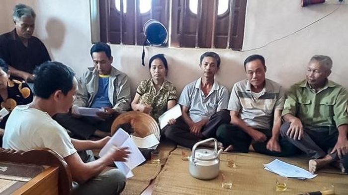 Các hộ dân bức xúc về sự việc