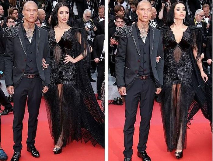  Người mẫu Jeremy Meek "ton sur ton" với bạn gái kém 6 tuổi, người mẫu Andreea Sasu 