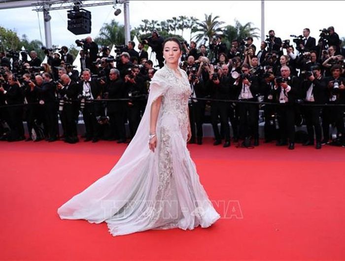  Nữ diễn viên Trung Quốc Củng Lợi tại Lễ khai mạc LHP Cannes 