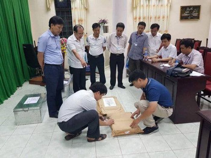 Tổ công tác rà soát công tác chấm thi tại Hội đồng thi Sở GD&ĐT Hà Giang. Ảnh minh họa