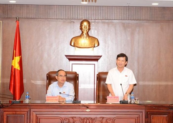 Đồng chí Viện trưởng VKSND tối cao Lê Minh Trí báo cáo một số nét khái quát về kết quả của ngành KSND thời gian qua