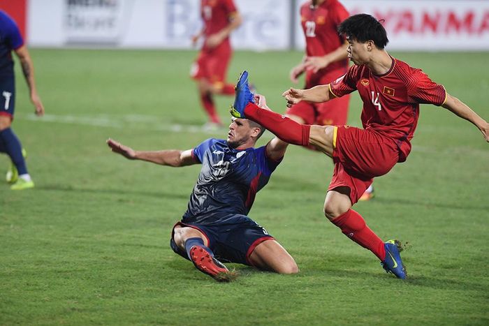 Công Phượng là cầu thủ không thể thiếu của ĐT Việt Nam. Ảnh: Trọng Hải.