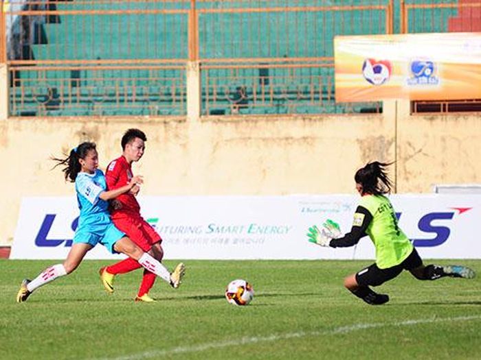 Tuyết Dung dễ dàng giúp ĐKVĐ PPHN đánh bại Sơn La 5 bàn không gỡ. Ảnh: TSB