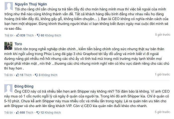 Phần lớn độc giả Zing.vn không đồng tình với thái độ miệt thị tài xế của nam CEO người Nhật Bản. Ảnh chụp màn hình.