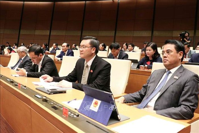 Các đại biểu Quốc hội tại phiên họp.